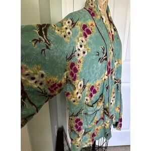 FLOREAT Loved By Anthropologie Women's Floral Rayon Kimono Jacket Size XS/S